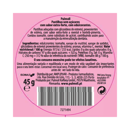 Pulmoll Bonbons Extra Forts 45g