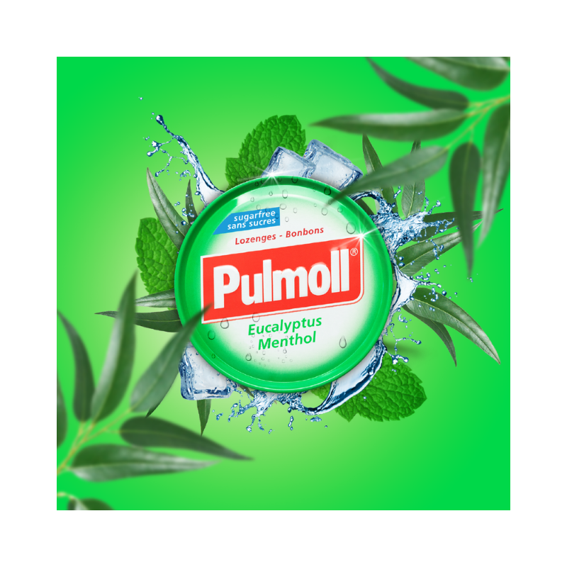 Pulmoll Rebuçados Eucalipto Mentol 45g