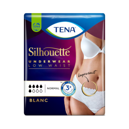 Tena Silhouette Cintura Baixa Branco Normal Tamanho L 10 unidades