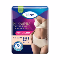 Tena Silhouette Crema Cintura Alta Plus Talla M 9 unidades