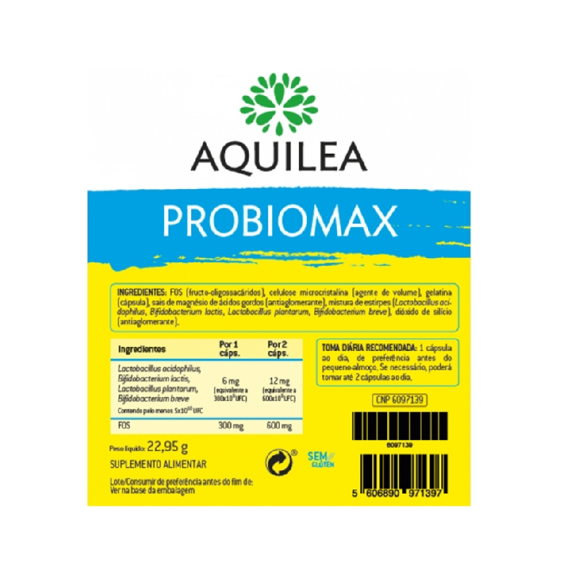 Aquilea Probiomax 15 gélules