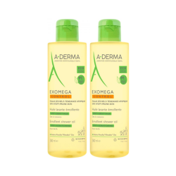 A-Derma Exomega Control Shower Oil 2x500ml