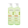 A-Derma Exomega Control Gel Nettoyant Émollient 2 en 1 Corps et Cheveux 2x500ml