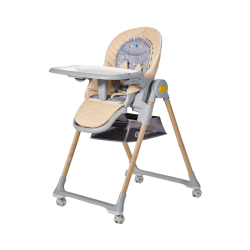 Kinderkraft Lastree Chaise Haute 2en1 Bois