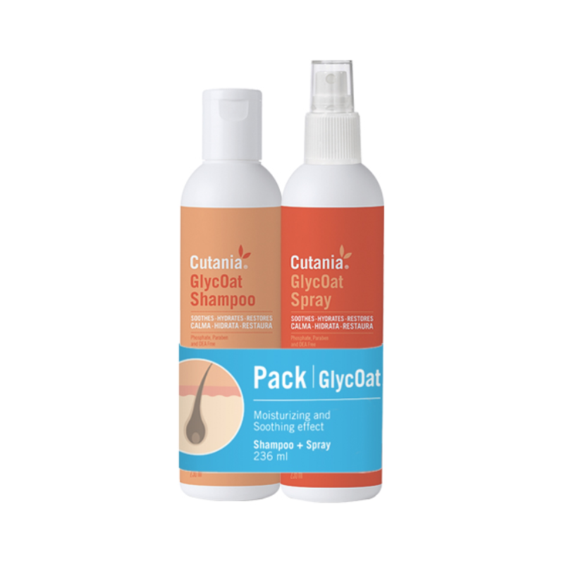 Cutania GlycOat Pack Shampoing 236ml + Spray 236ml