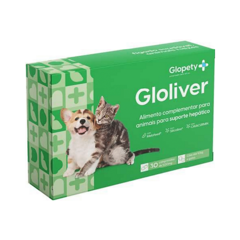 Gloliver 500mg Razas Pequeñas y Gatos 30 comprimidos