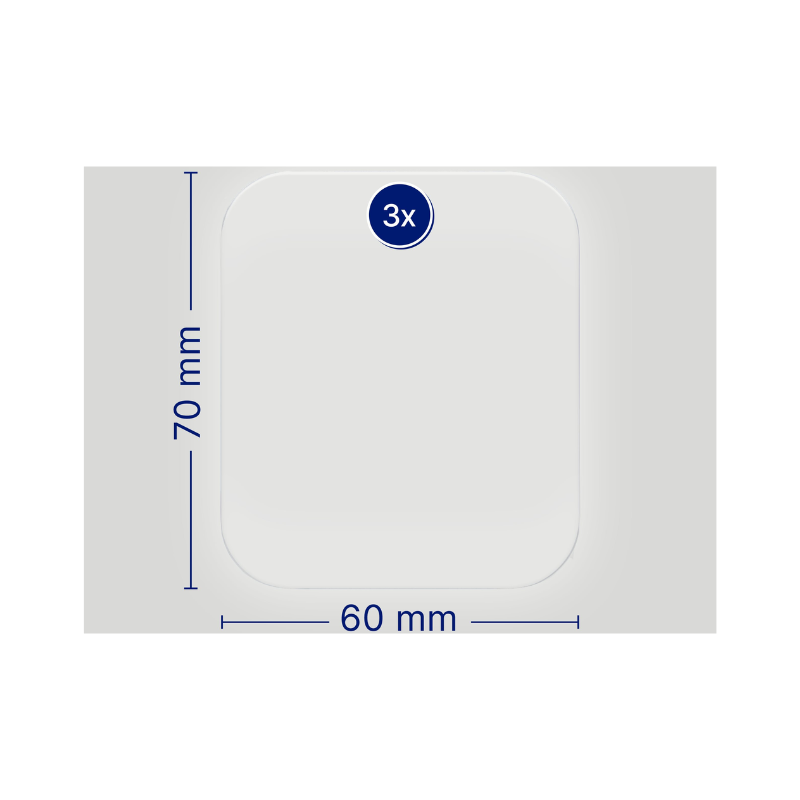 Hansaplast Second Skin Protection XL 6cmx7cm 3 unidades
