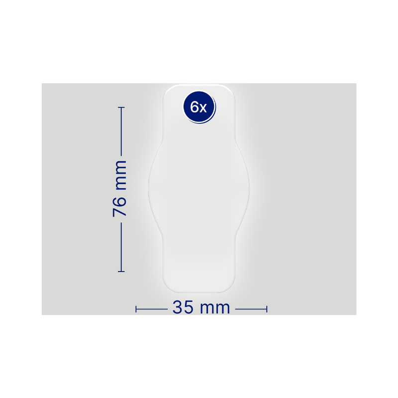 Hansaplast Second Skin Protection 7.3cmx3.6cm 6 units