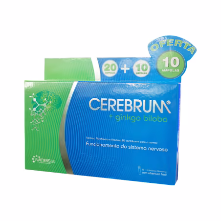 Cerebrum Ginkgo Biloba 20+10 ampollas
