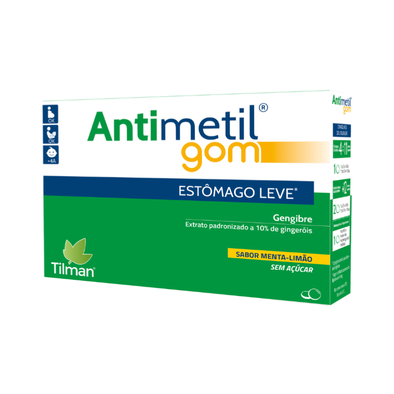 Antimetil Gom Citron & Menthe 12 bonbons