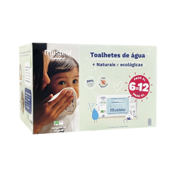 Mustela Lingettes Nettoyantes à l'Eau Sans Parfum 12x60 unités