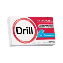 Drill Sugar Free 0,2mg+3mg 24 lozenges