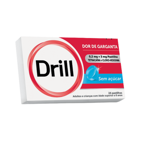 Drill Sans Sucre 0.2mg + 3mg 24 pastilles