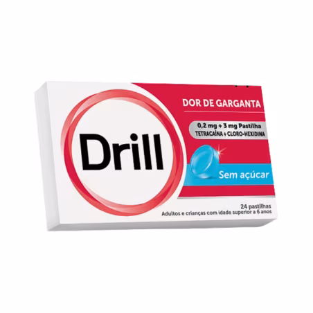 Drill Sugar Free 0,2mg+3mg 24 lozenges