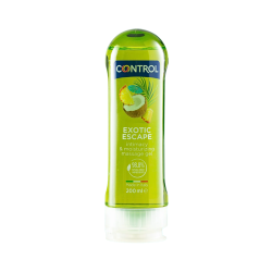 Control Gel de Masaje 2 en 1 Exotic Escape 200ml