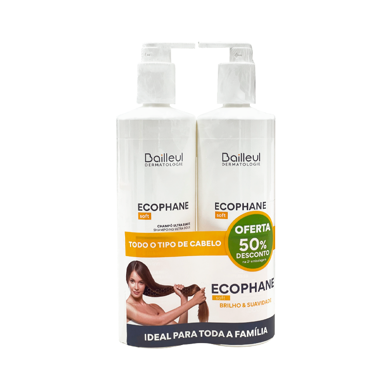 Ecophane Soft Shampoing Ultra Doux 2x500ml
