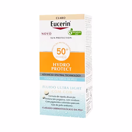 Eucerin Sun Hydro Protect com Cor FPS50+ Claro 50ml