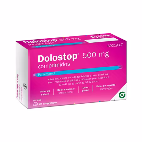 Dolostop 500mg 20 tablets