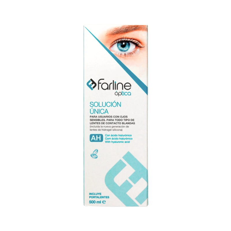 Farline Solução Única para Lentes de Contacto 500ml