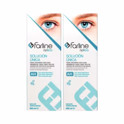Farline Solution Unique pour Lentilles de Contact 2x500ml