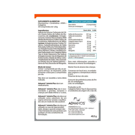 Advancis Jointrix Plus 30 tablets Advancis Jointrix Plus 30 tablets