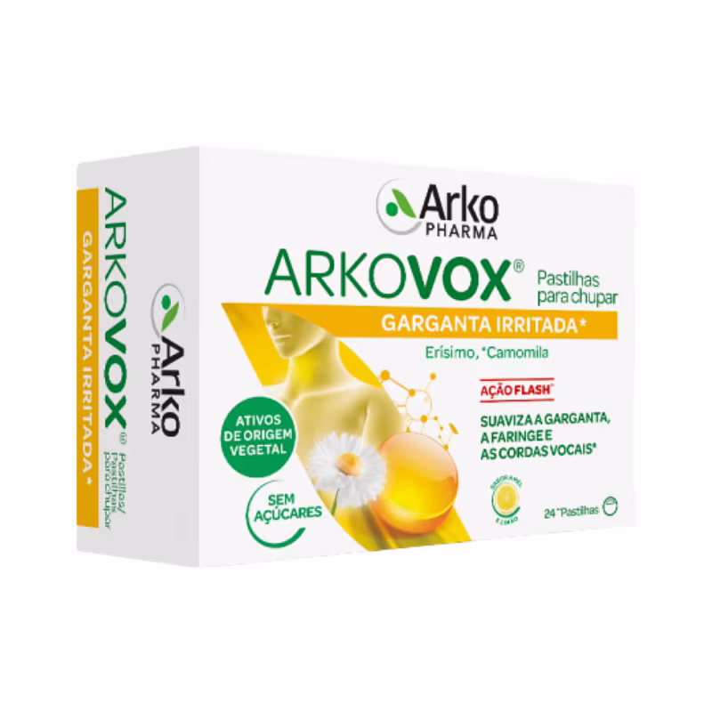 Arkovox Dolor de Garganta Miel y Limón 24 pastillas