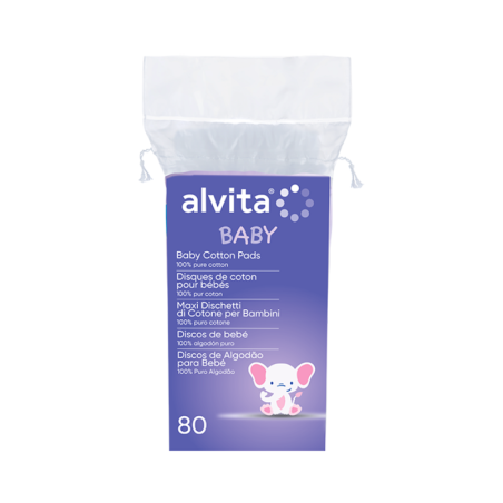 Alvita Baby Cotton Pads 80 units