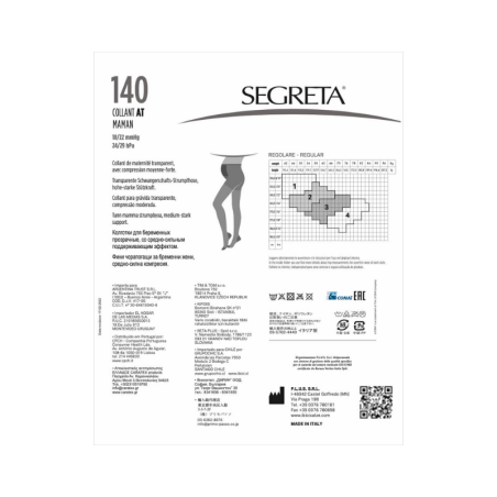 Ibici Segreta 140 Collants de Grossesse Couleur 36 Chamois Taille 2