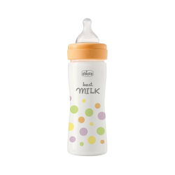 Chicco Perfect Easy Biberon Débit Moyen 2m+ 250ml Orange
