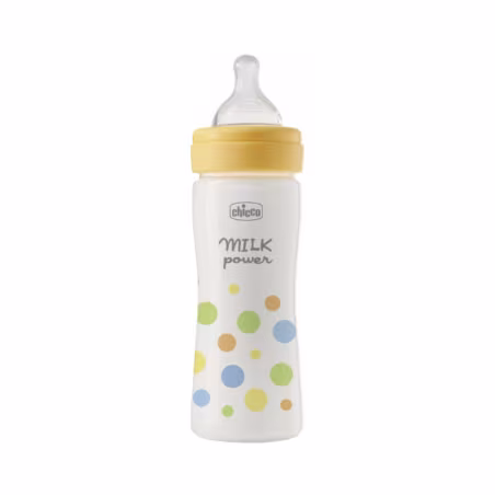 Chicco Perfect Easy Baby Bottle Medium Flow 2m+ 250ml Yellow