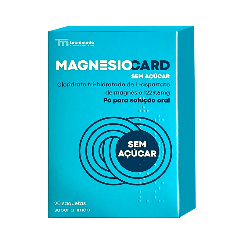 Magnesiocard Sin Azúcar 1229,6 mg Polvo para Solución Oral 20 sobres