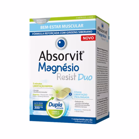 Absorvit Magnésium Resist Duo 30 comprimés