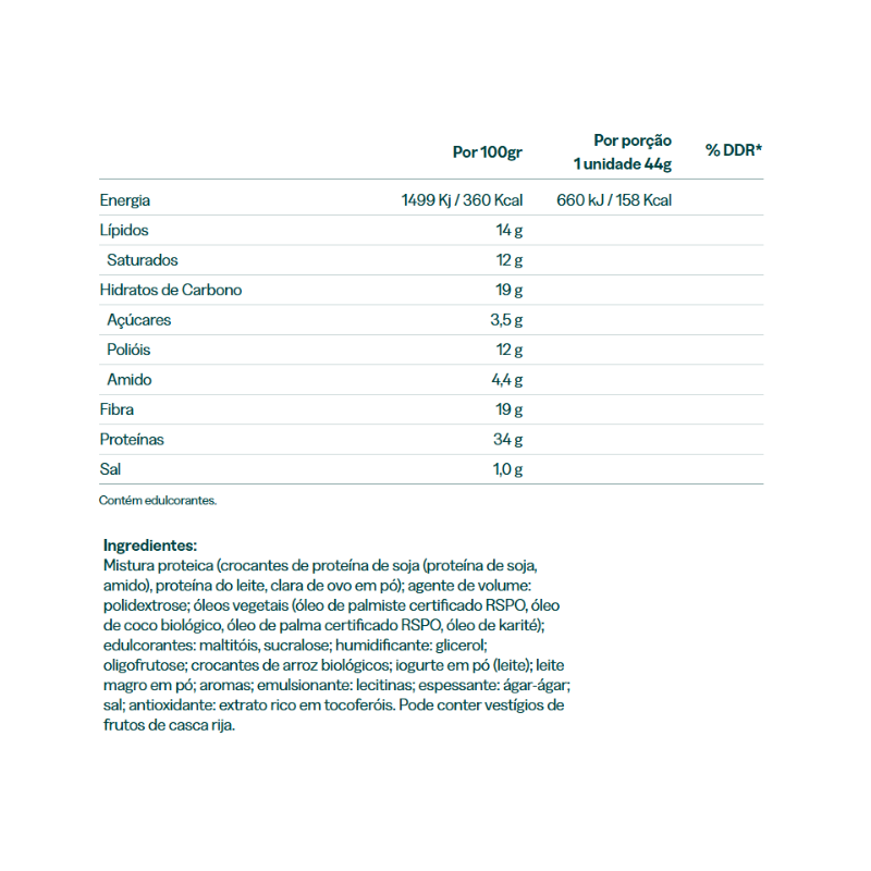 Easyslim Barre Vanille 44g
