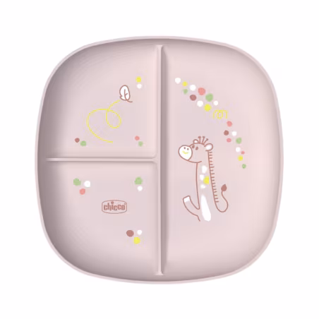 Chicco Plato Dividido 12m+ Rosa