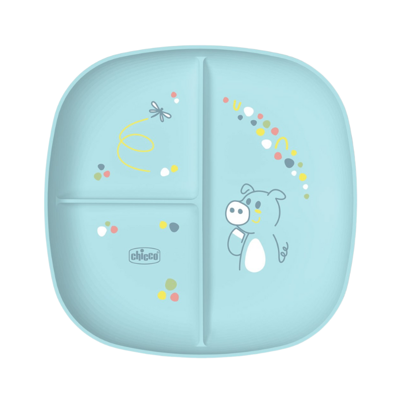 Chicco Assiette Divisée 12m+ Bleu