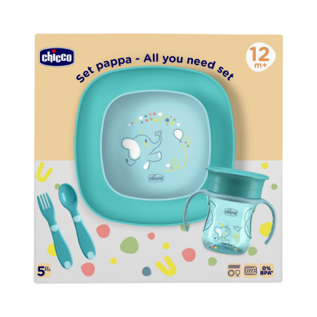 Chicco Set de Alimentación 12m+ Azul