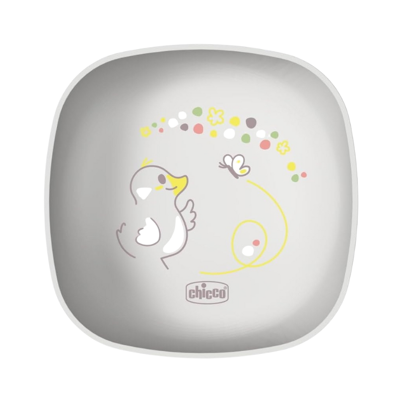 Chicco Bowl with Lid 6m+ Grey