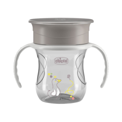 Chicco Copo de Refeição 360º 12m+ Cinza
