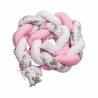 Sensillo Crib Protector Braid Pink