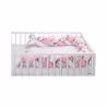 Sensillo Protector de Cuna Trenzado Rosa