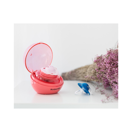 Suavinex Duccio Pacifier Sterilizer Pink