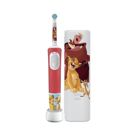 Oral-B Vitality Pro Kids Escova de Dentes Elétrica + Estojo Rei Leão