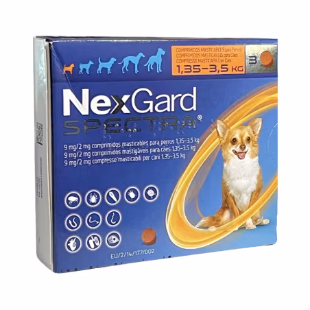 Nexgard Spectra Chiens 1,35-3,5kg 3 comprimés