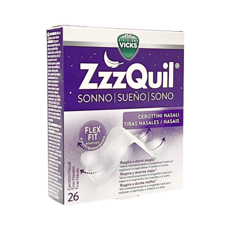 Vicks ZzzQuil Tiras Nasales 26 unidades
