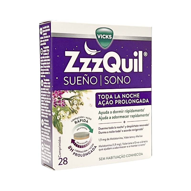 Vicks ZzzQuil Sleep Prolonged Action 28 tablets