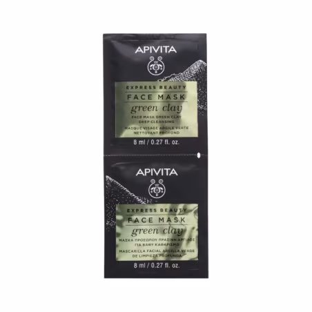 Apivita Express Beauty Face Mask Green Clay 2x8ml
