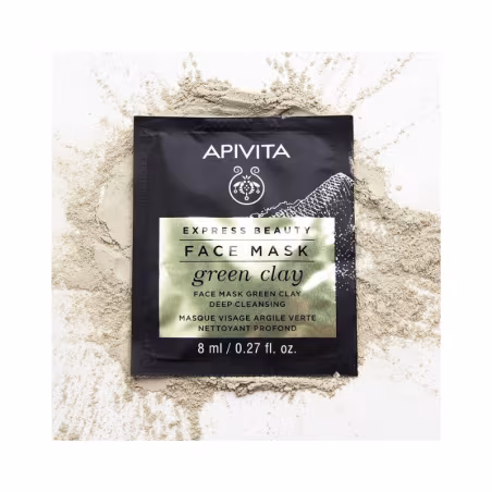 Apivita Express Beauty Máscara Facial Argila Verde 2x8ml
