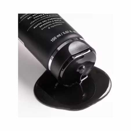 Apivita Black Detox Gel Limpeza Preto Rosto e Olhos 150ml