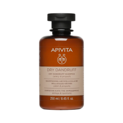 Apivita Dry Dandruff Shampooing Antipelliculaire Pellicules Sèches 250ml
