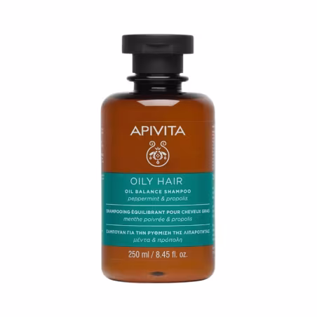 Apivita Oily Hair Shampooing Équilibrant Cheveux Gras 250ml